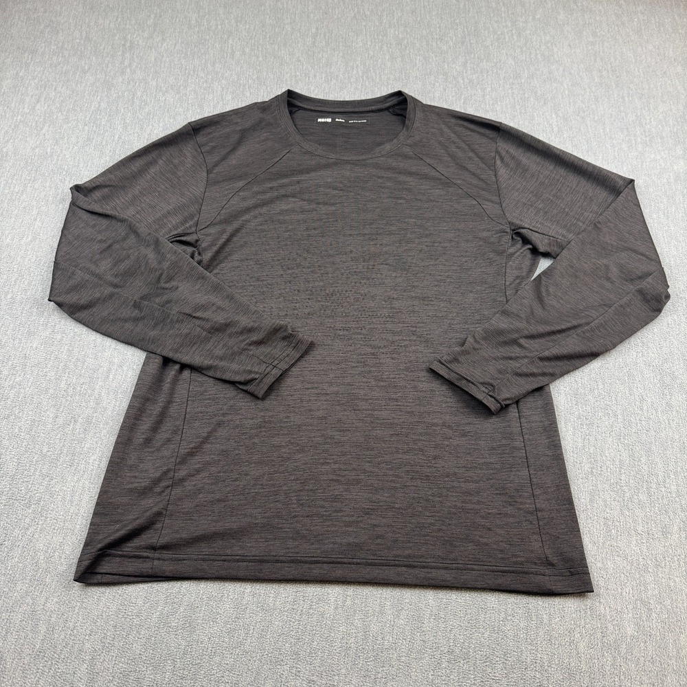 REI Co-Op Shirt Mens Medium Gray Pursuits Long-Sleeve Baselayer Hiking‎ Trail
